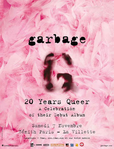 Garbage - Le Zénith - Paris, samedi 7 novembre 2015