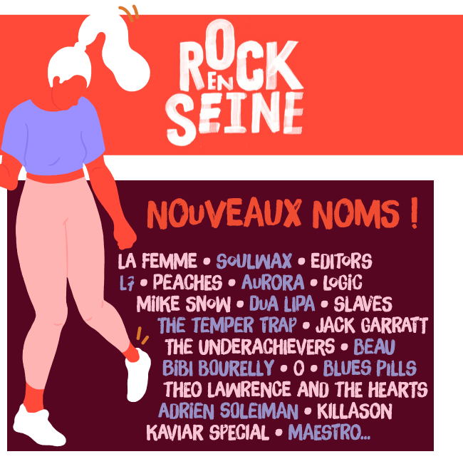 ROCK EN SEINE annonce 22 nouveaux noms!