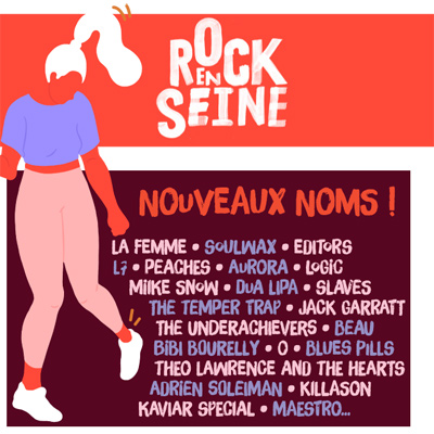 ROCK EN SEINE annonce 22 nouveaux noms!