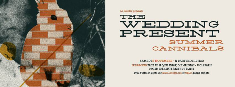 THE WEDDING PRESENT - En concert le 5 novembre au Batofar, Paris