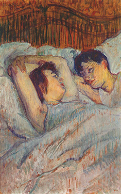 Toulouse-Lautrec " Le lit"