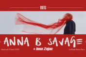 Deux dates françaises pour Anna B Savage